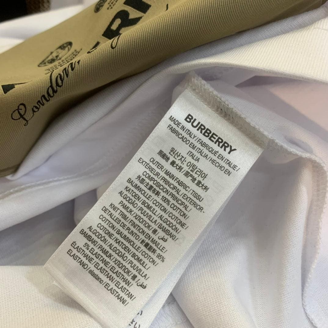 Burberry White T-Shirt Without Collar | Banlieue91