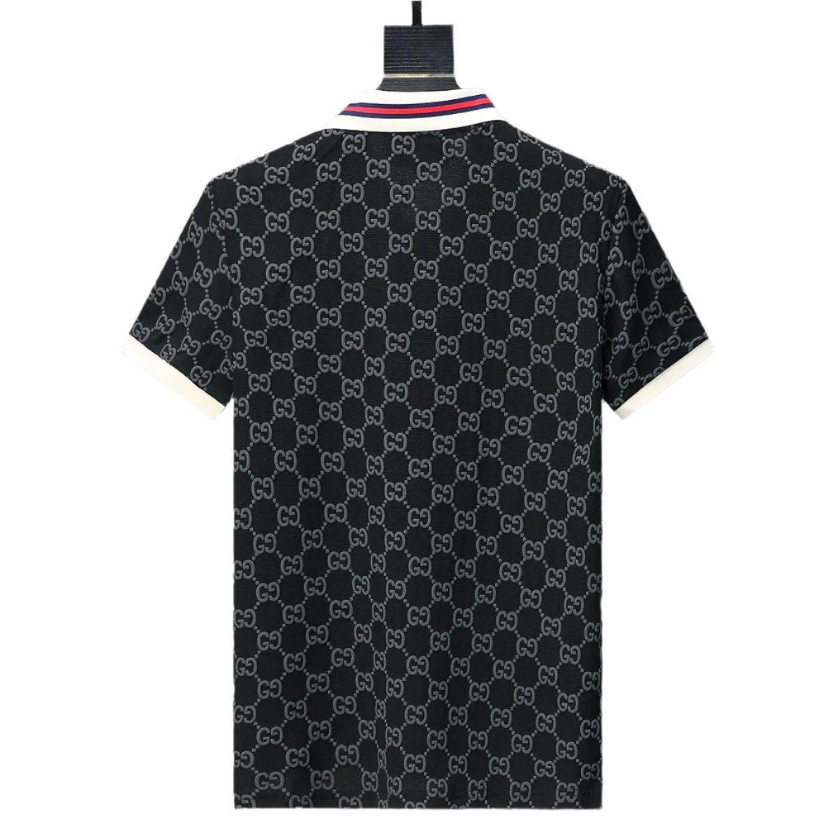 Gucci Black T-shirt with a collar - Banlieue91