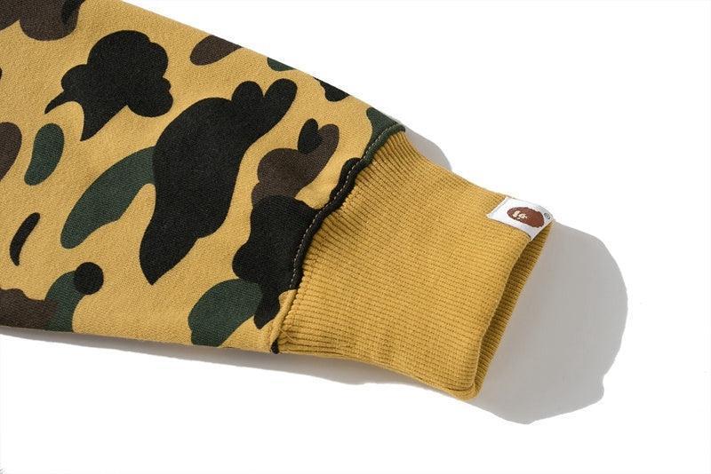BAPE 1st Camo Shark Full Zip Hoodie (FW21) Yellow - Banlieue91
