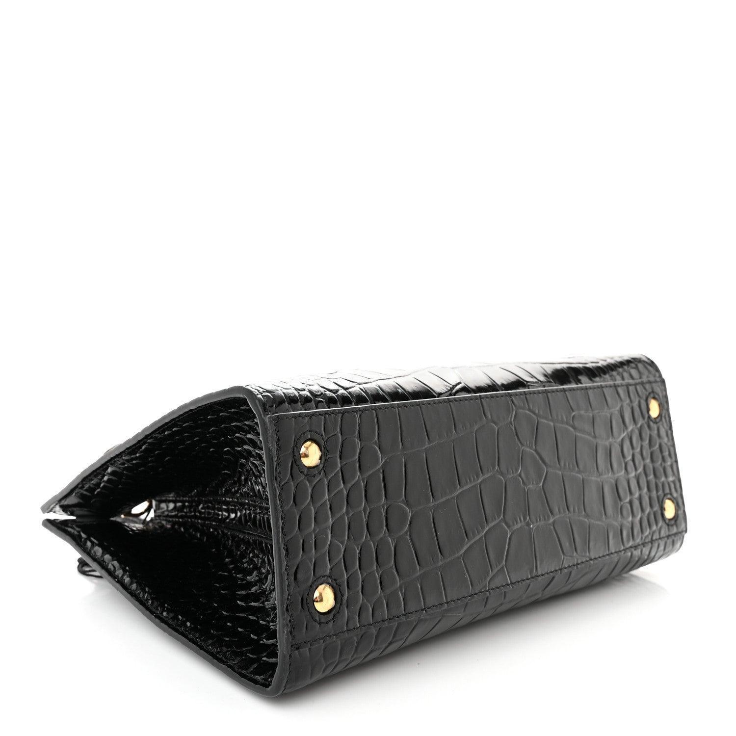 Burberry Crocodile Embossed Calfskin Mini Frances Tote - Banlieue91