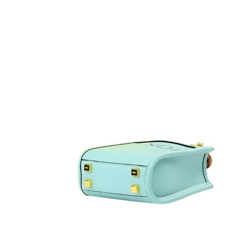 Fendi Vitello King Plexiglass Logo Embossed Mini Fendi Sunshine Shopper Tote - Banlieue91