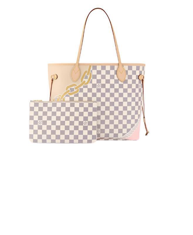Louis Vuitton Nautical Damier Azur Neverfull Pouch MM - Banlieue91