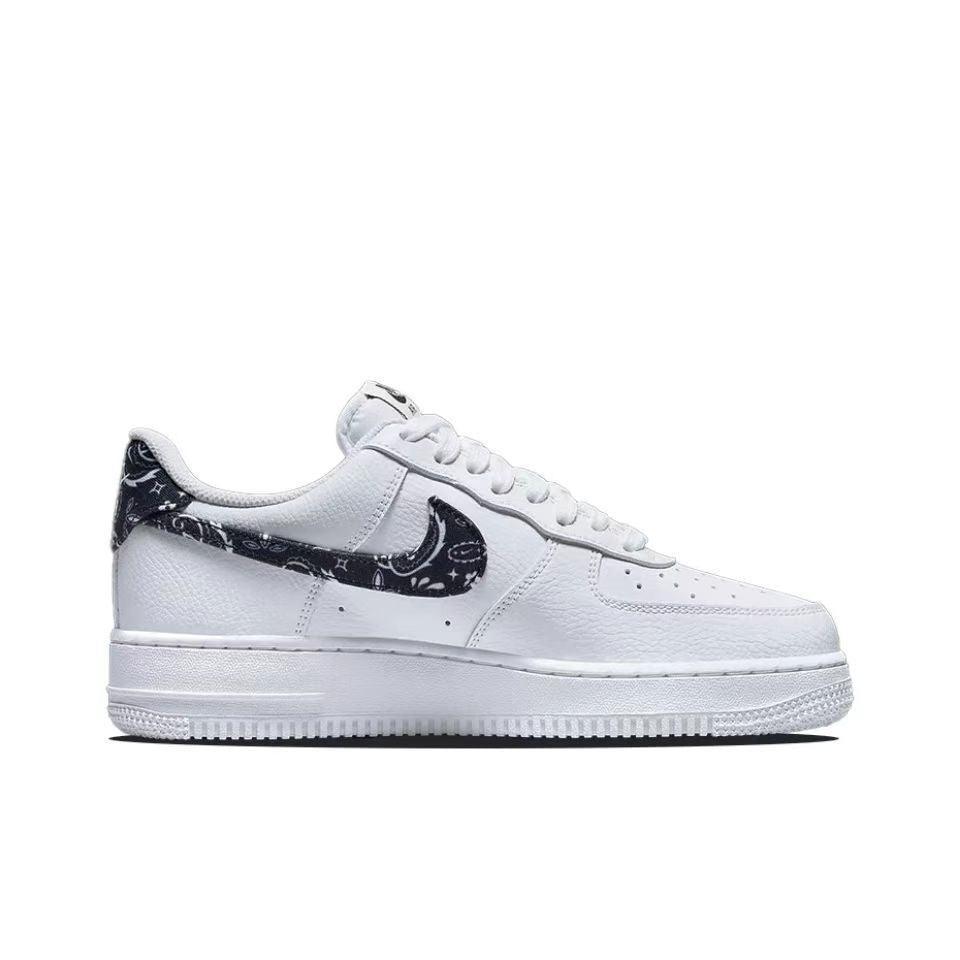 Nike Air Force 1 'Essential White Black Paisley' - Banlieue91