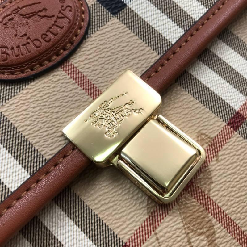 Burberry London Haymarket Check Handle Bag w/ Strap - Banlieue91