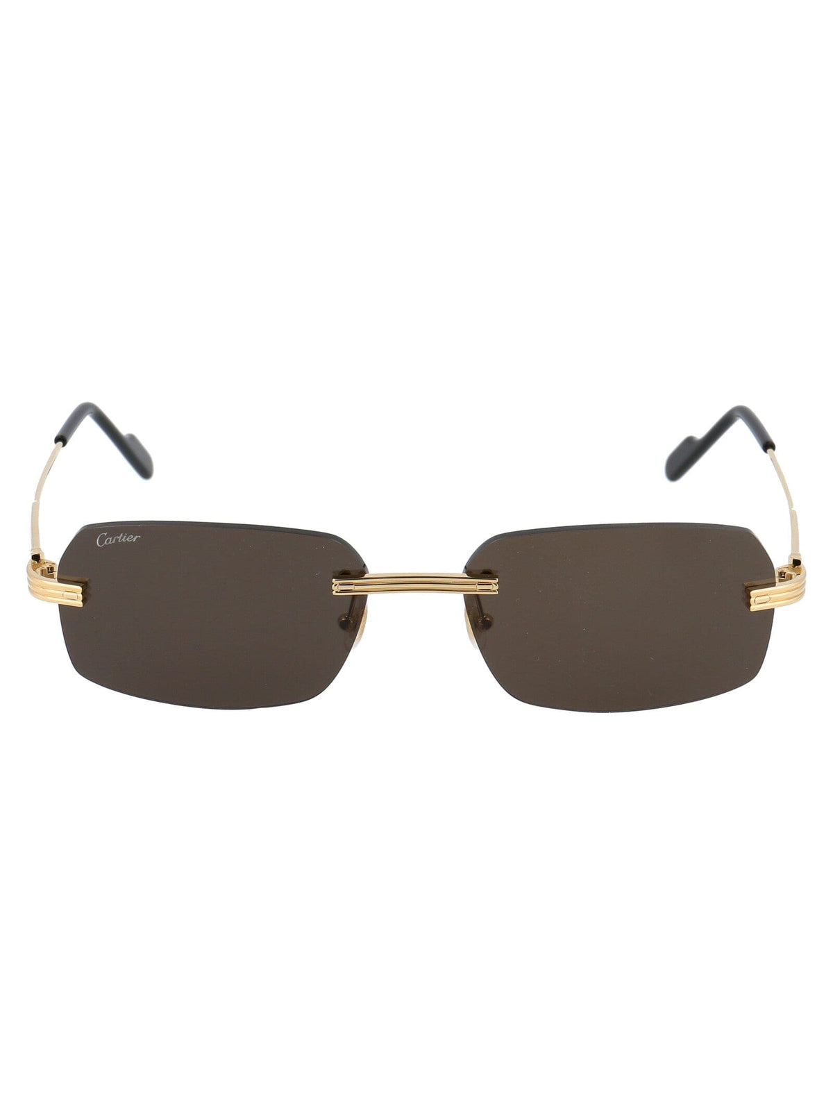 CARTIER Sleek Gold Metal Sunglasses for Men | Banlieue91
