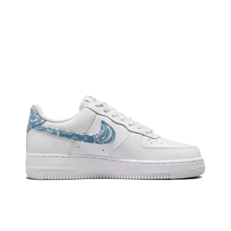 Nike Air Force 1 Low 07 'Essential White Worn Blue Paisley' - Banlieue91