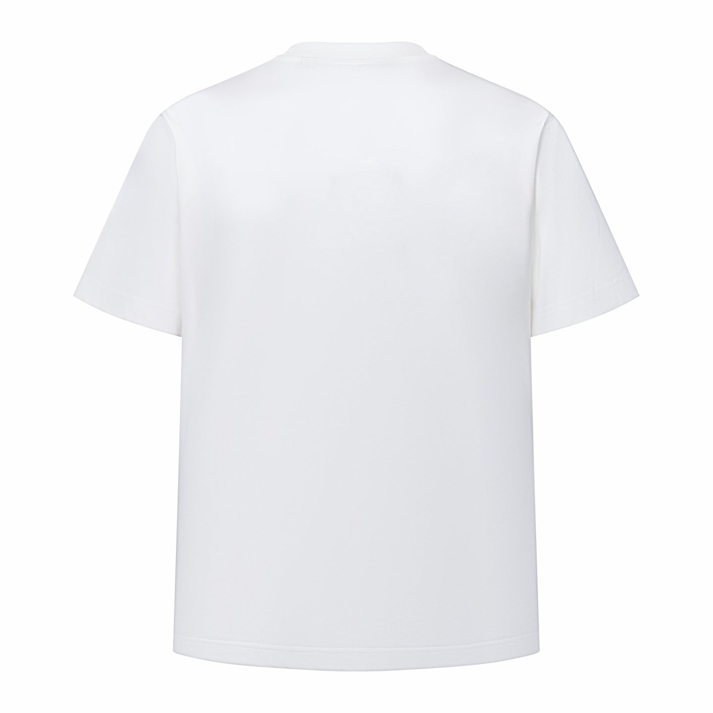 Side view of Gucci T-Shirt Without Collar 'White', featuring a soft fabric and relaxed fit perfect for everyday style.