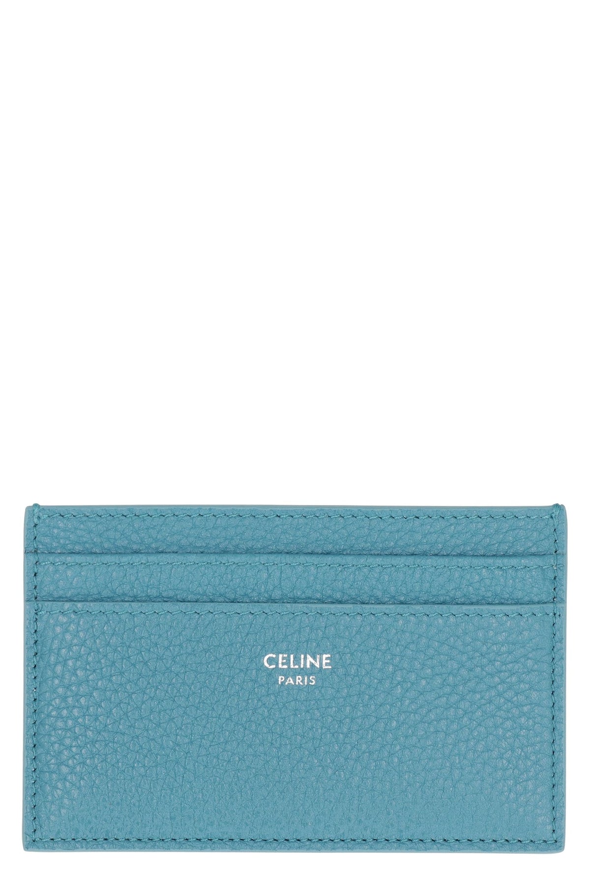 CELINE Pebbled Leather Card Holder with Five Slots -x7 cm | Banlieue91