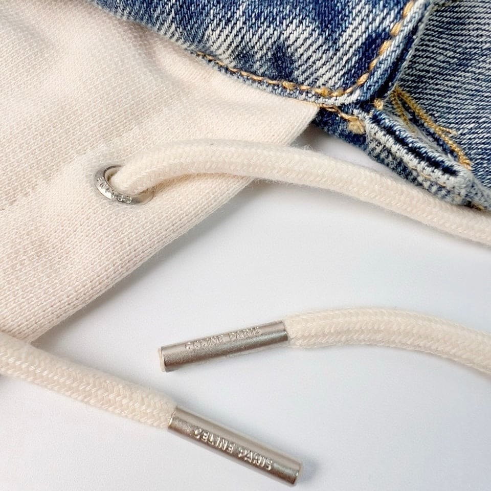CELINE Washed Grey Denim Jacket – Casual Single-Breasted | Banlieue91