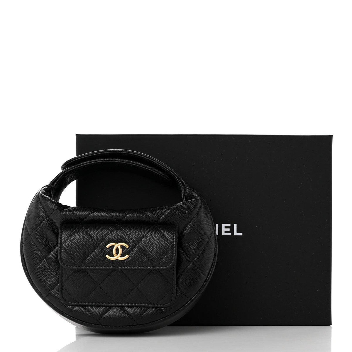 Chanel Caviar Quilted Polly Pocket Pouch Hobo | Banlieue91