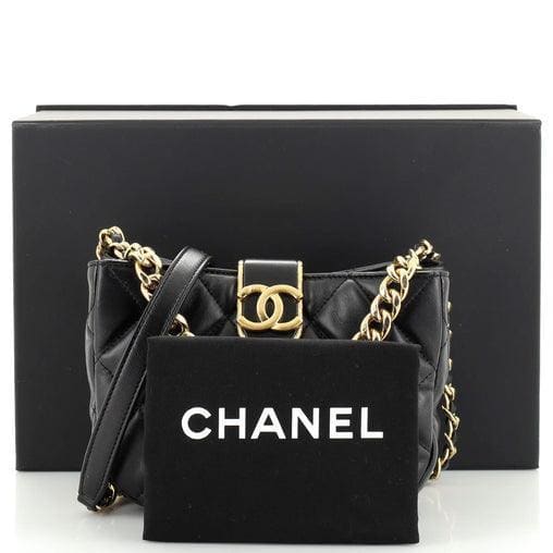 Chanel CC Chain Hobo Quilted Lambskin Small | Banlieue91