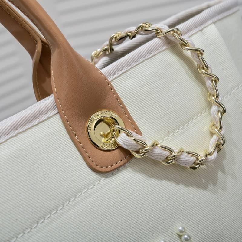CHANEL MEDIUM BLACK PEARL BAG DEAUVILLE | Banlieue91