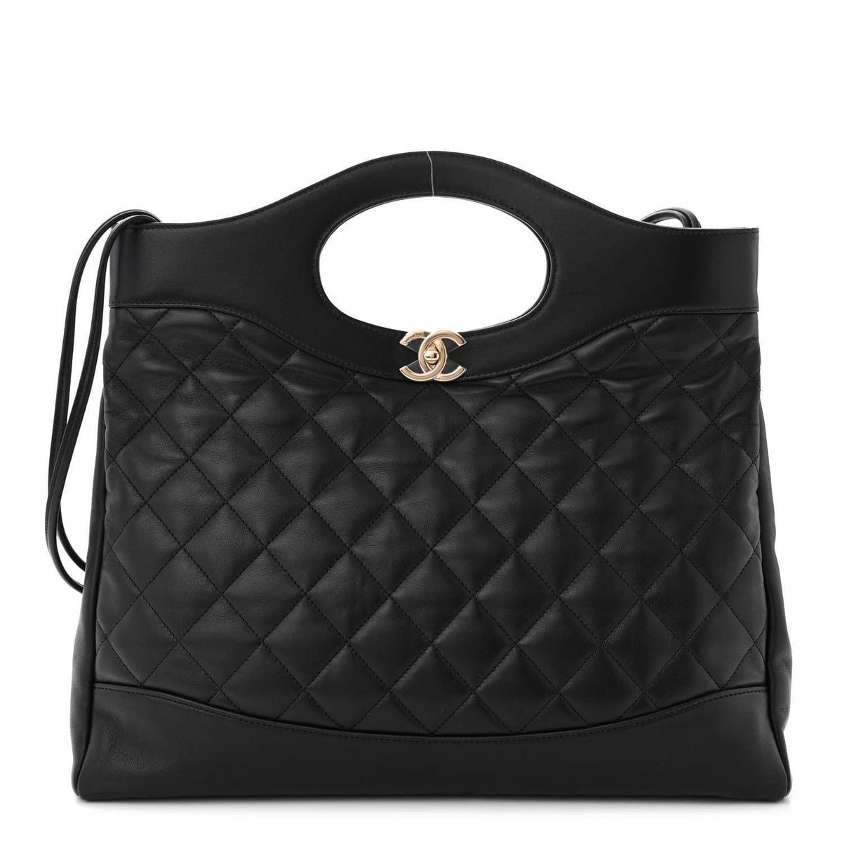 Chanel Shiny Crumpled Calfskin Quilted Mini 31 Shopping Bag | Banlieue91