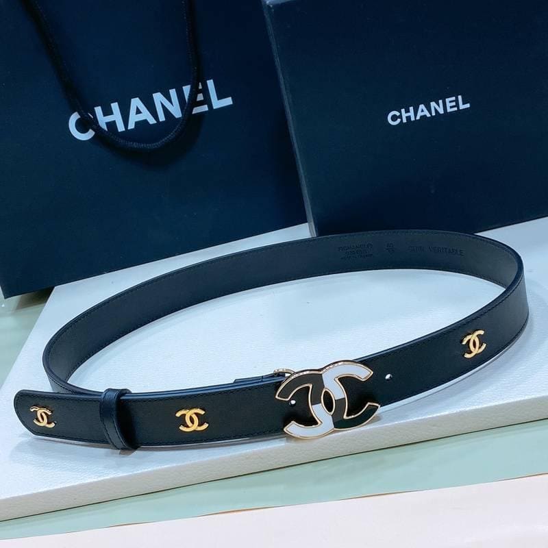 Chanel Women Logo Banding Belt 'Black' | Banlieue91