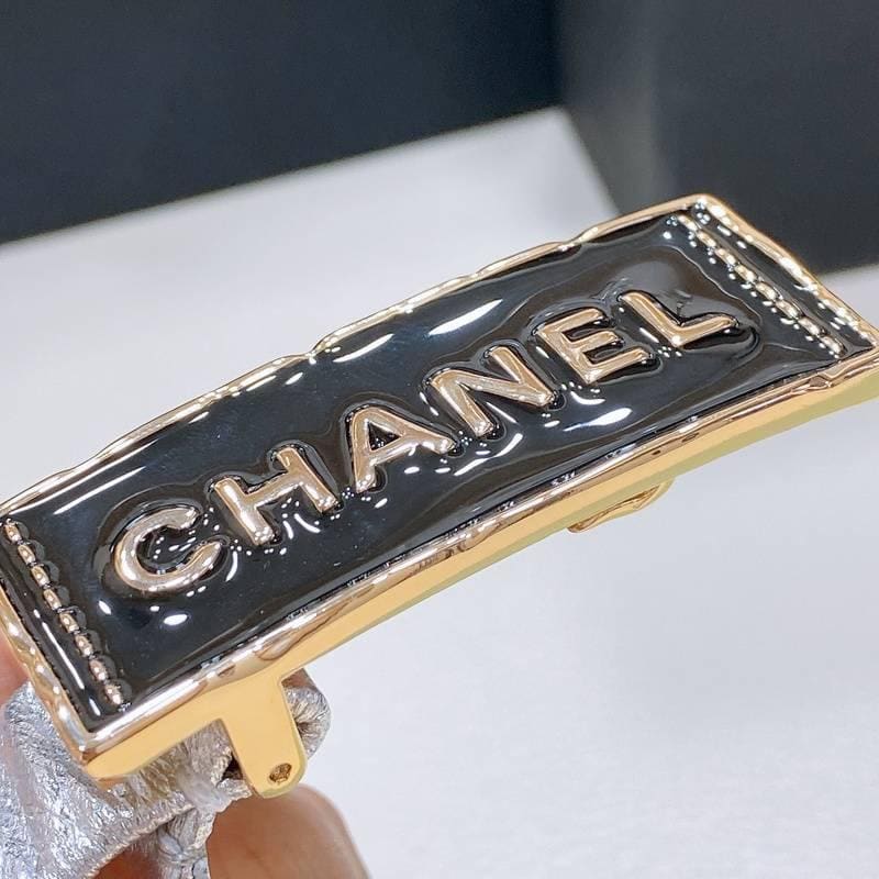 Chanel Women Logo Banding Belt 'White' | Banlieue91