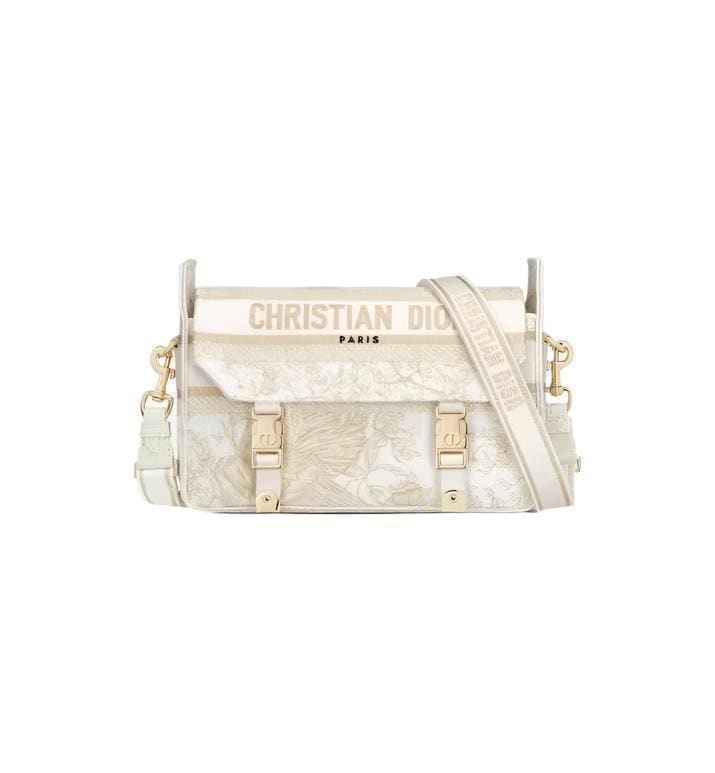 Christian Dior Canvas Diorcamp Messenger in White Gold | Banlieue91