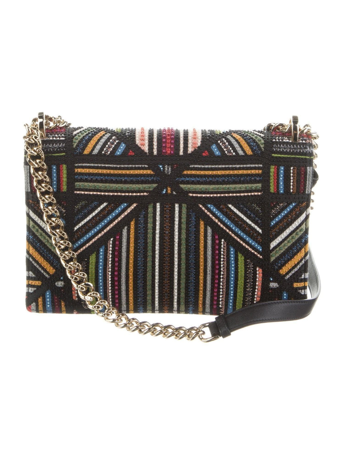 Christian Dior Medium Bead-Embellished Striped Diorama Bag | Banlieue91