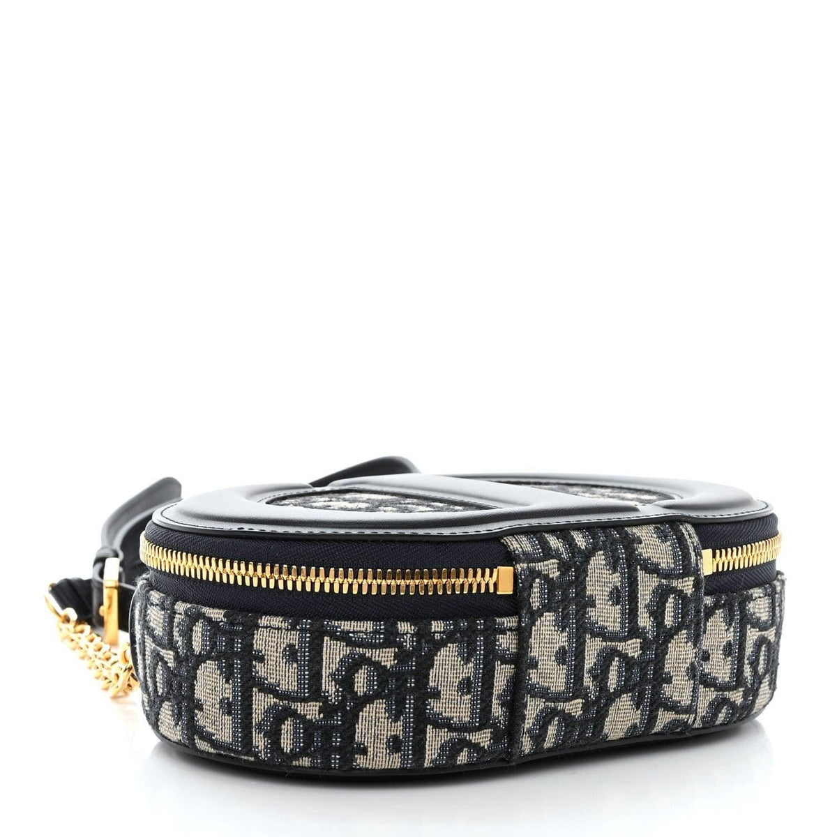 Christian Dior Signature Oval Camera Bag Calfskin with Embossed CD Signature | Banlieue91