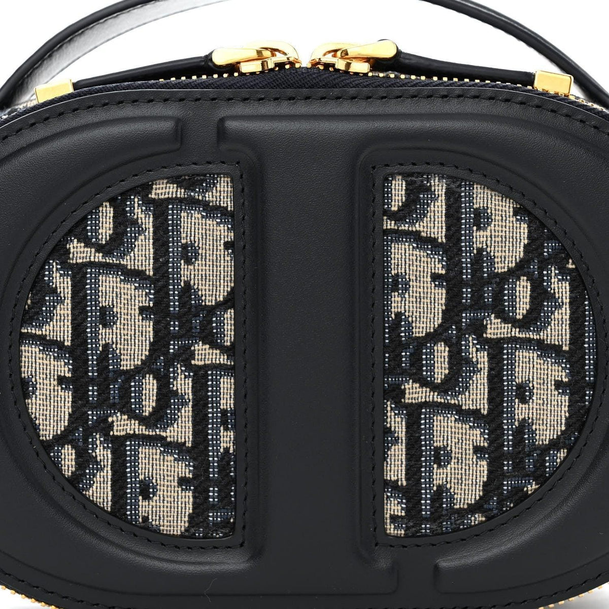 Christian Dior Signature Oval Camera Bag Calfskin with Embossed CD Signature | Banlieue91