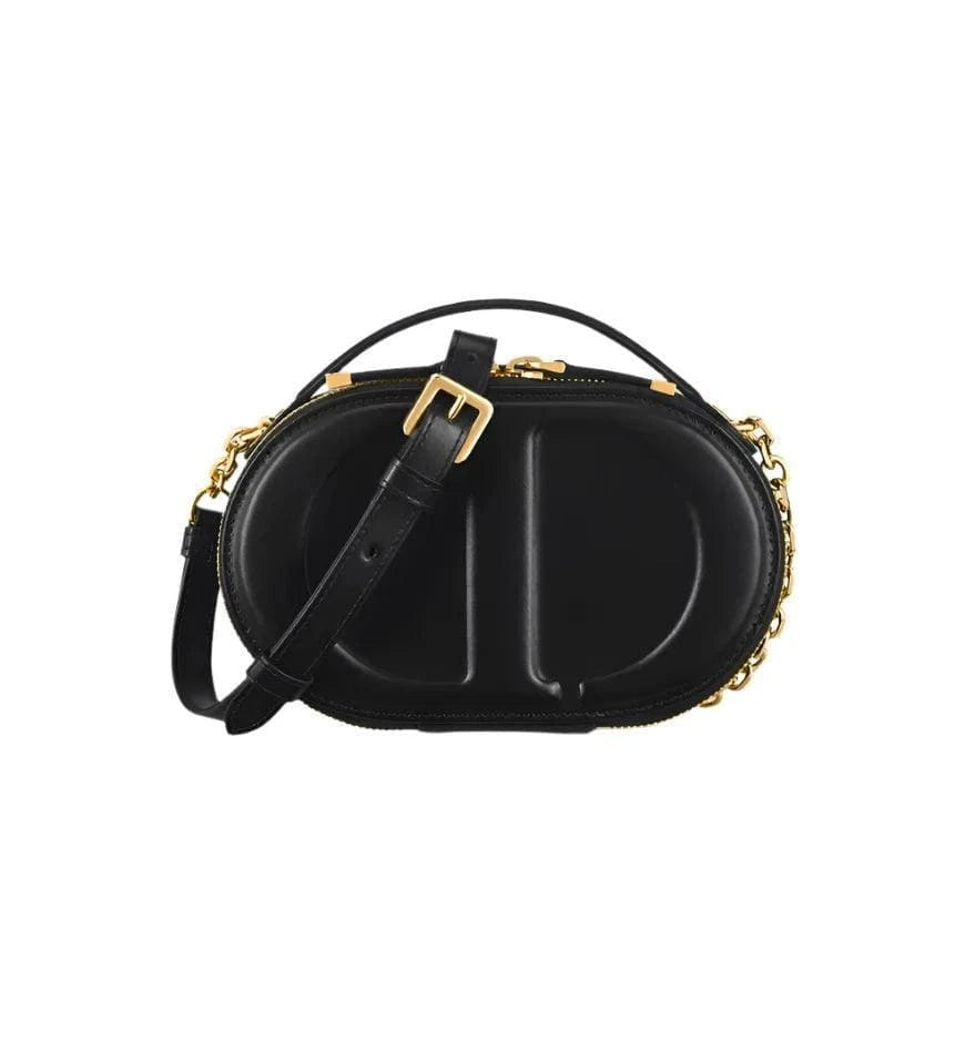 Christian Dior Signature Oval Camera Bag Calfskin with Embossed CD Signature | Banlieue91