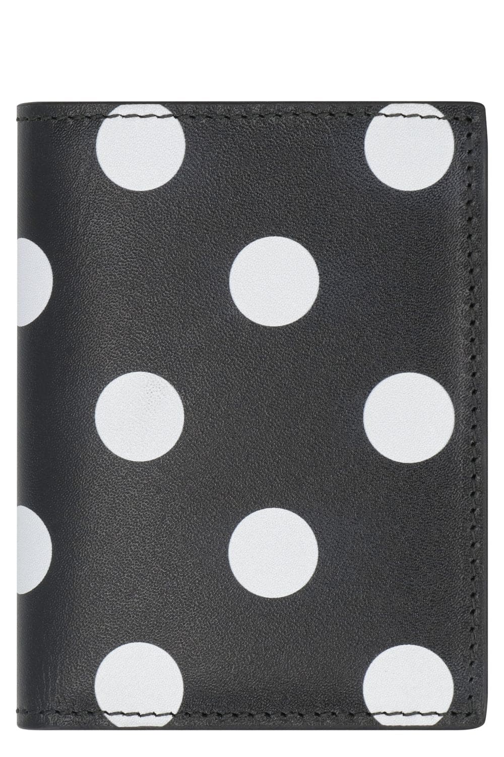 COMME DES GARÇONS WALLET Mini Leather Wallet with Polka-Dot Motif | Banlieue91