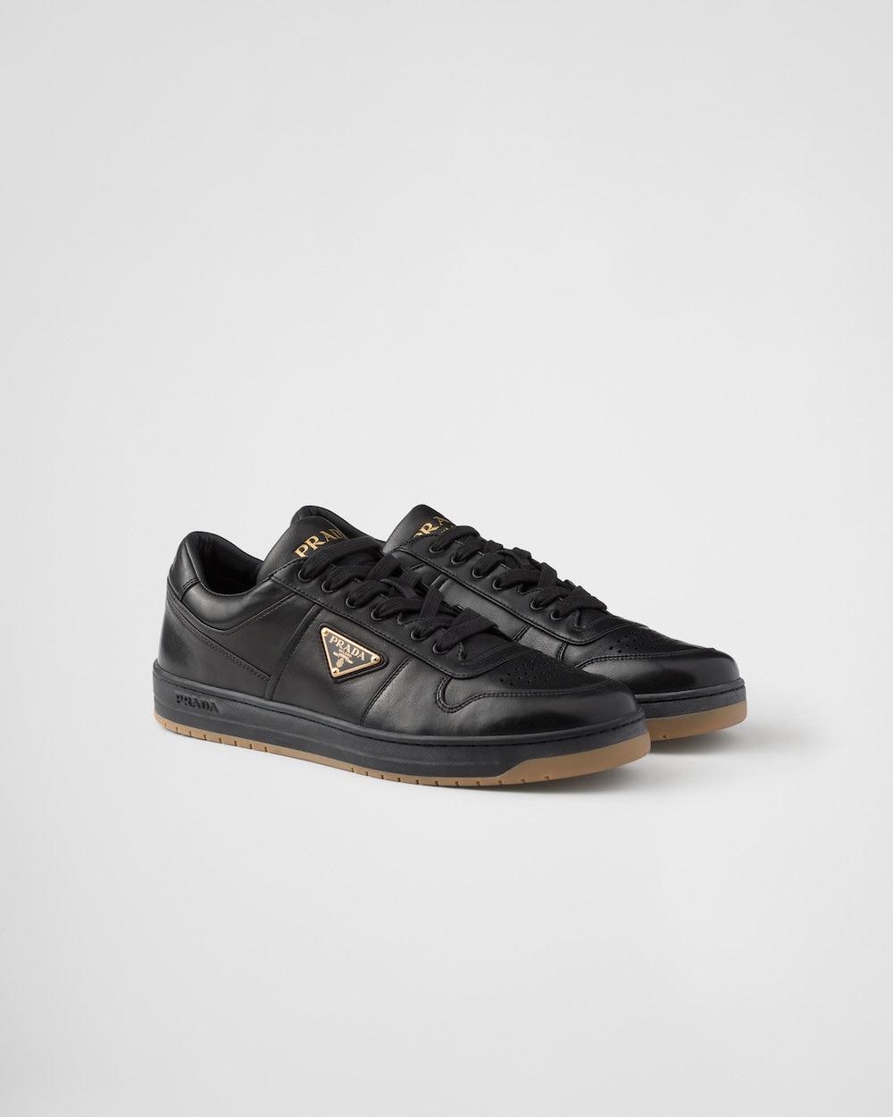 Prada Downtown nappa leather sneakers 'Black' - Banlieue91
