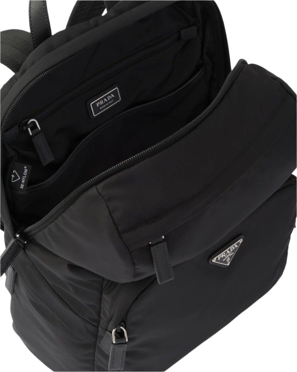 Prada Re-Nylon and Saffiano Leather Backpack - Banlieue91