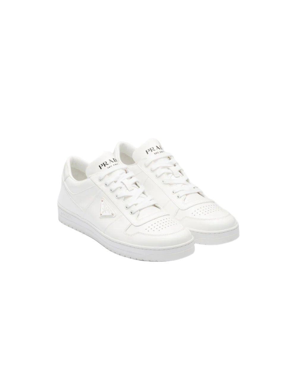 Prada Downtown nappa leather sneakers 'White' - Banlieue91