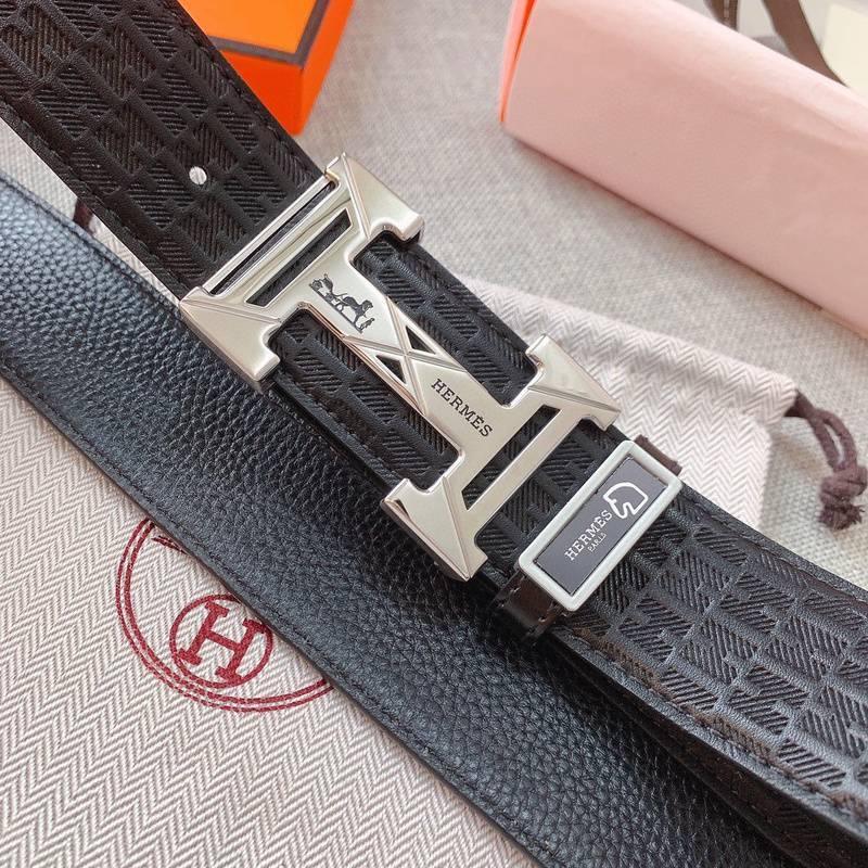 Hermes Men Buckle Belt 'Black' - Banlieue91