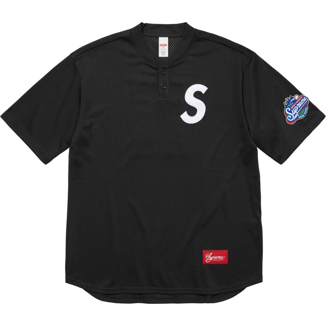 Supreme S Logo Baseball Henley - Banlieue91 -