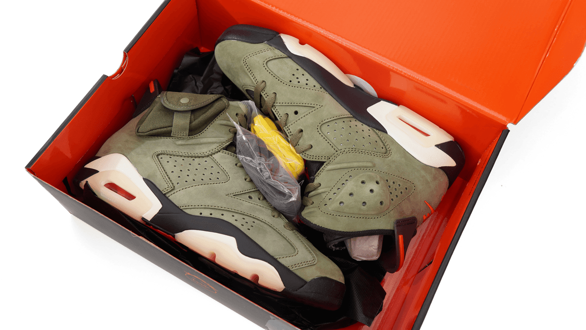 Travis Scott x Air Jordan 6 Retro 'Olive' - Banlieue91