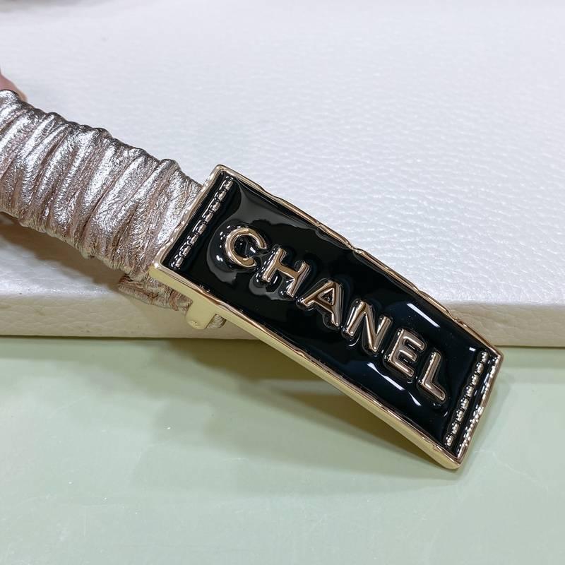 Chanel Women Logo Banding Belt 'Golden' - Banlieue91