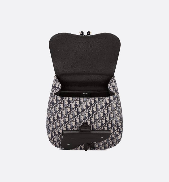 Dior Gallop Sling Bag Black Grained Calfskin | Banlieue91