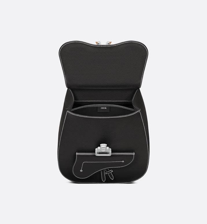 Dior Gallop Sling Bag Black Grained Calfskin | Banlieue91