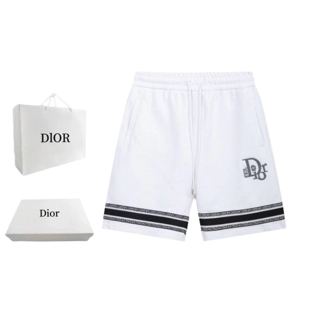 Dior Knit Basketball Shorts 'White/Black' | Banlieue91