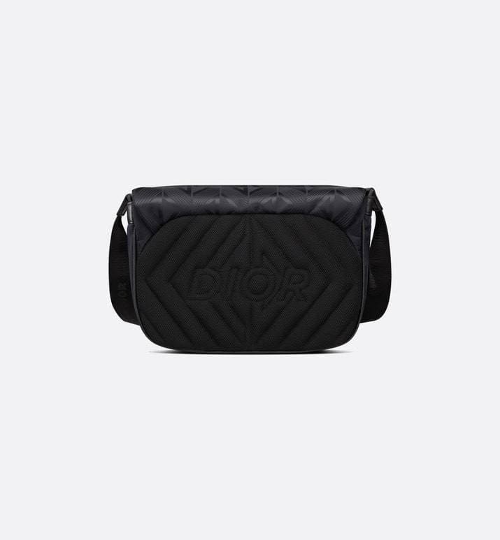 Dior Men Explorer Messenger Bag Black CD Diamond Mirage Ski Capsule Nylon | Banlieue91
