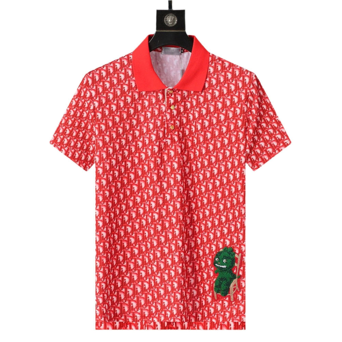 Dior Red T-Shirt With Collar | Banlieue91