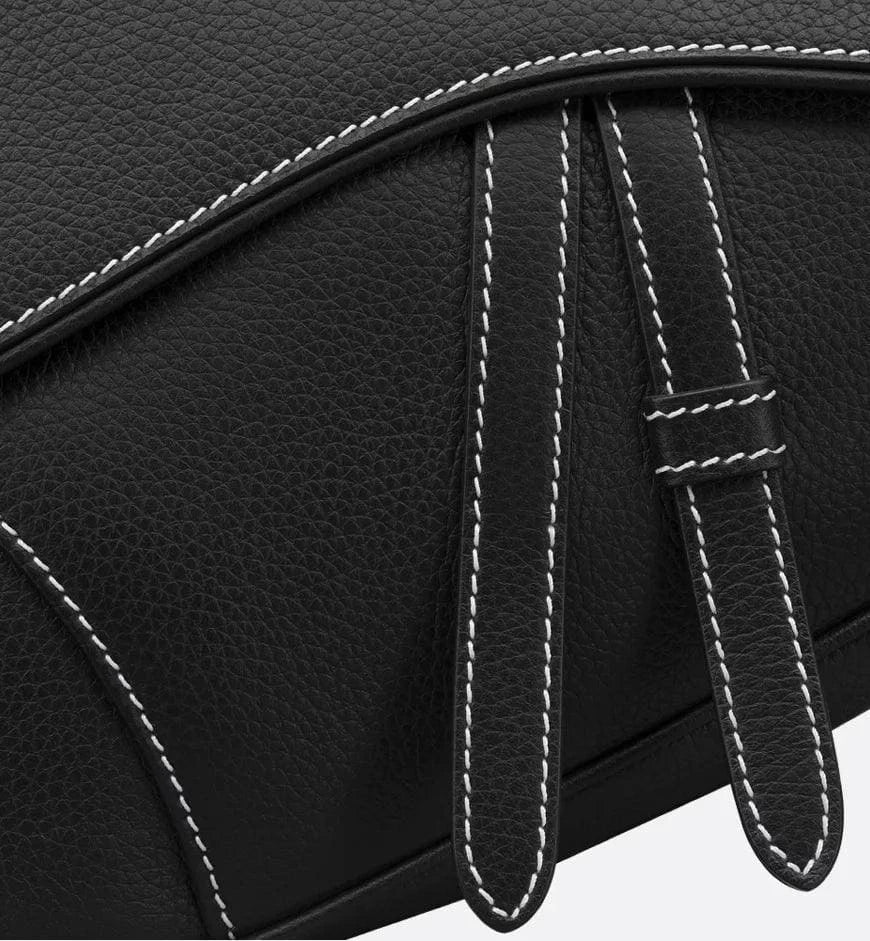 Dior Saddle Bag Black Grained Calfskin | Banlieue91