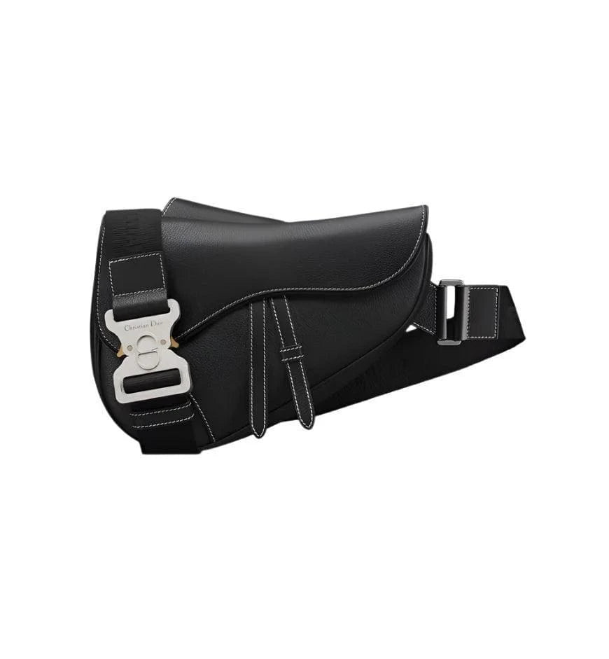 Dior Saddle Bag Black Grained Calfskin | Banlieue91