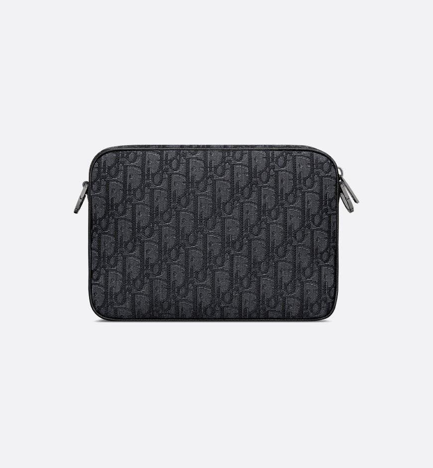Dior Saddle Triple Pouch Beige and Black Dior Oblique Jacquard | Banlieue91