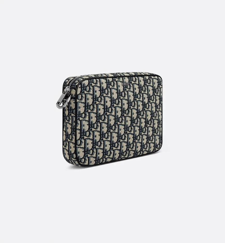 Dior Saddle Triple Pouch Black Dior Oblique Jacquard | Banlieue91