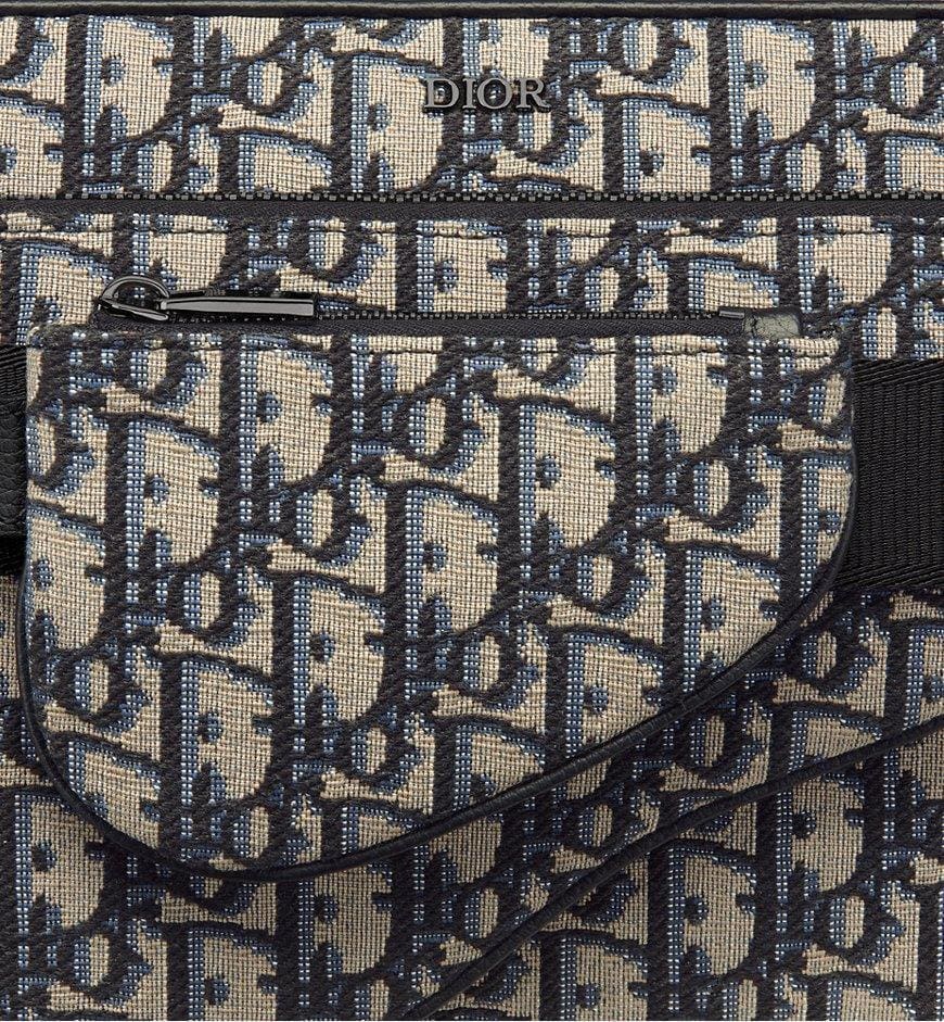 Dior Saddle Triple Pouch Black Dior Oblique Jacquard | Banlieue91