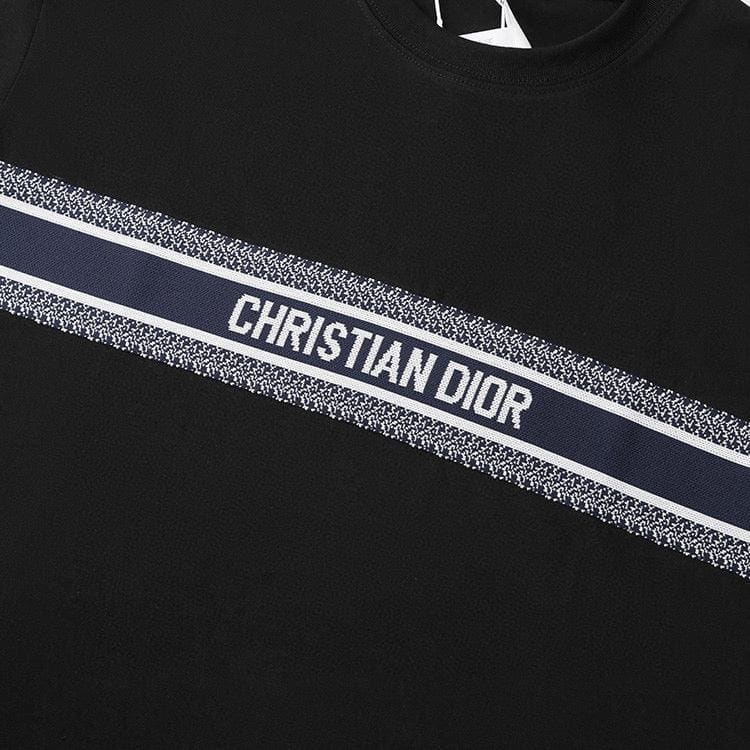 Dior T-Shirt Without Collar 'Black' | Banlieue91
