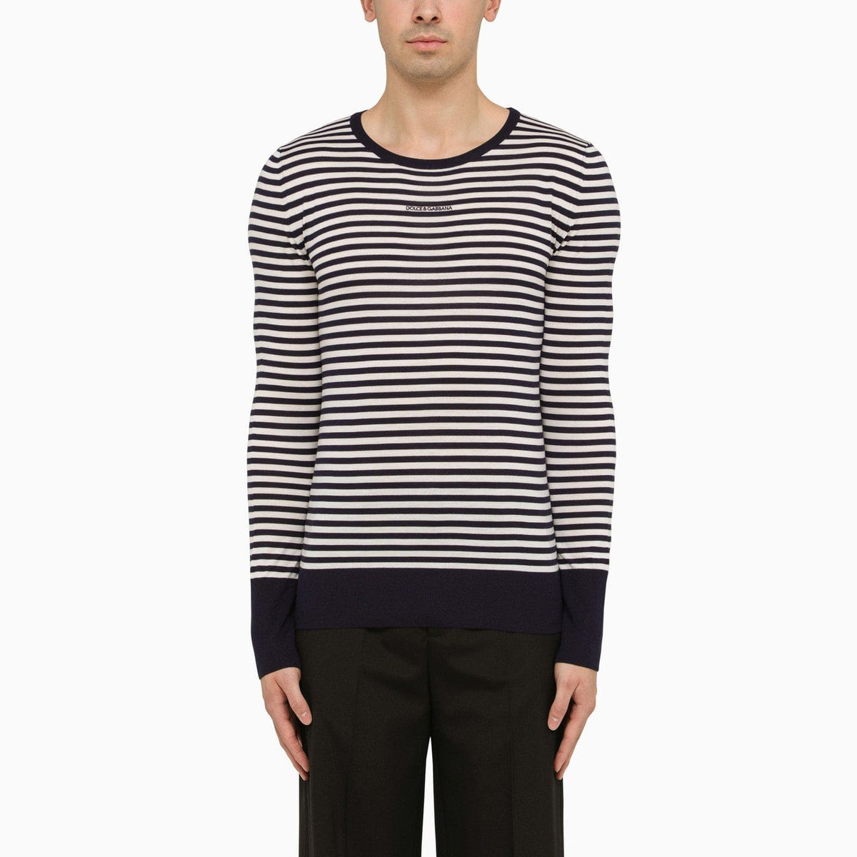 Dolce&Gabbana Black And White Striped Long Sleeved Jersey | Banlieue91