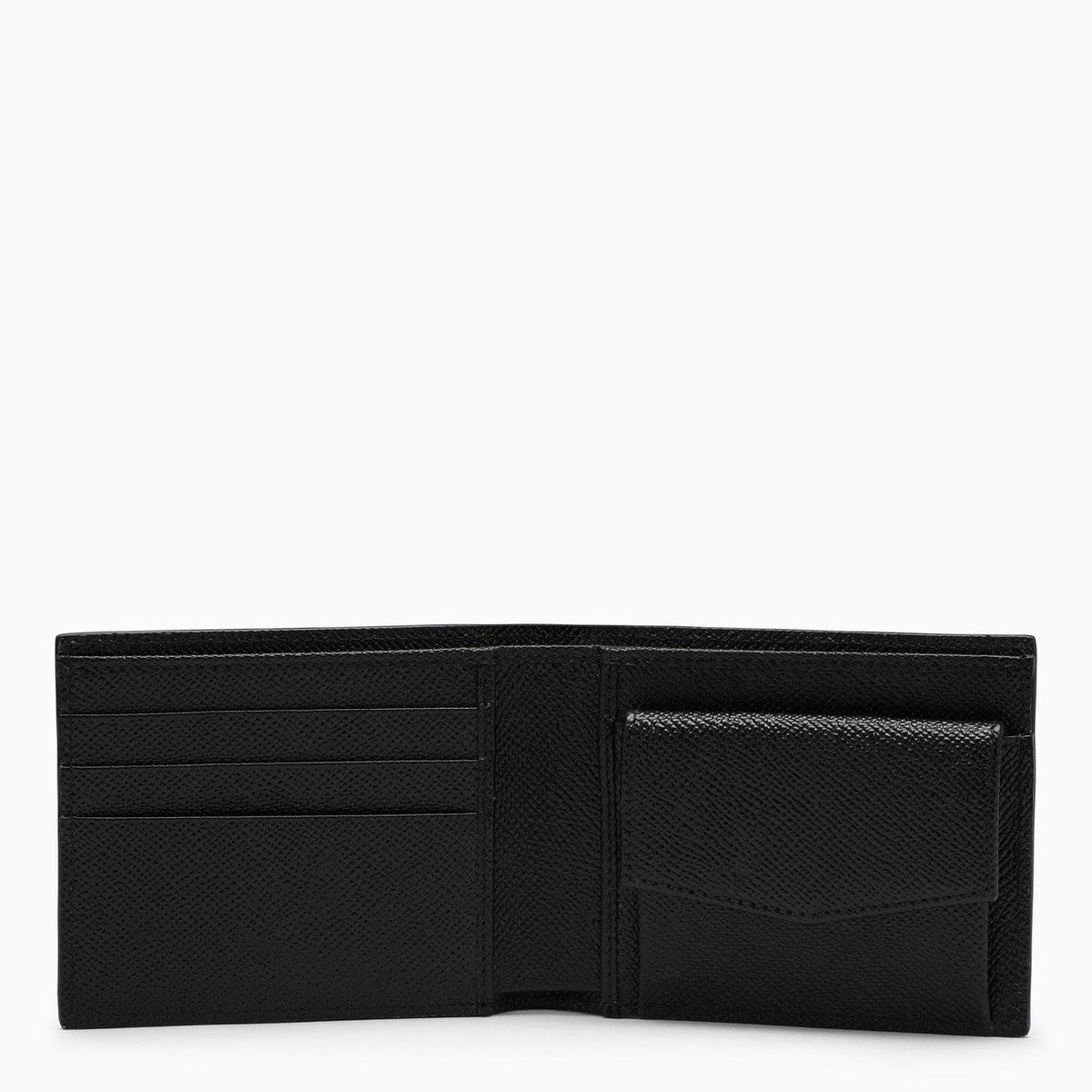 Dolce & Gabbana Black Leather Bi Fold Wallet | Banlieue91