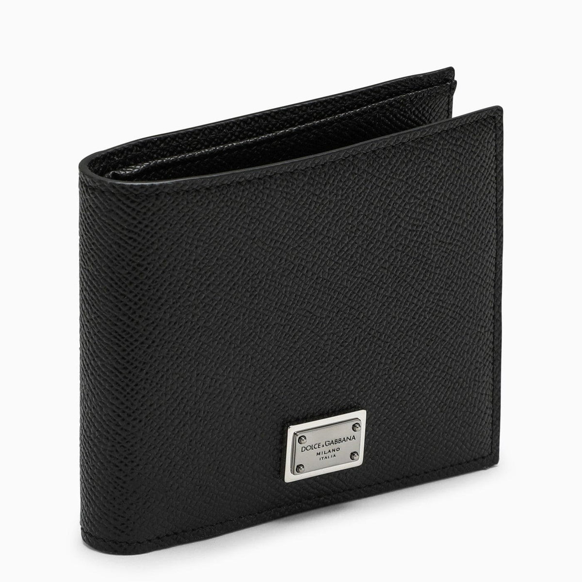 Dolce & Gabbana Black Leather Bi Fold Wallet | Banlieue91