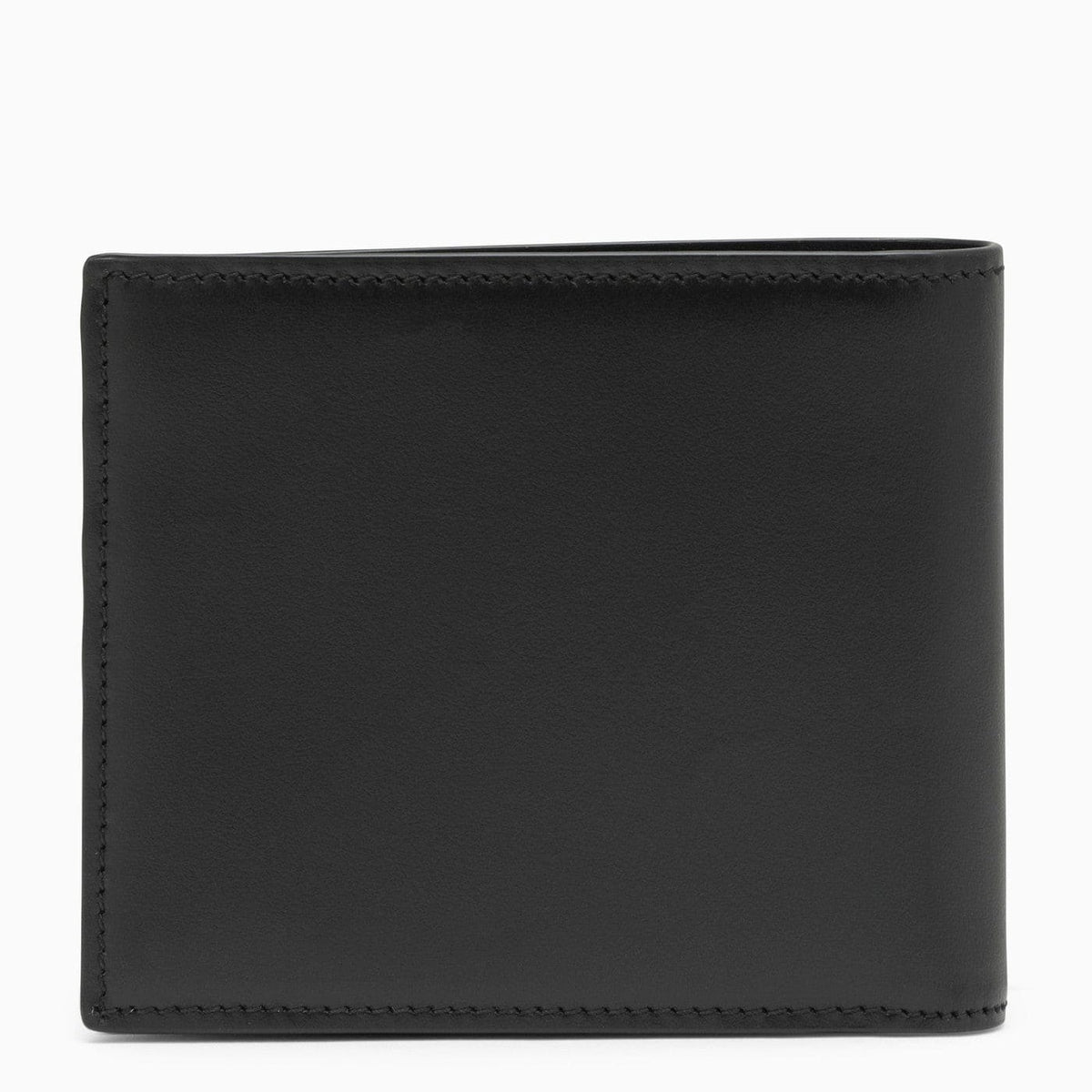Dolce&Gabbana Black Leather Bi Fold Wallet With Logo | Banlieue91