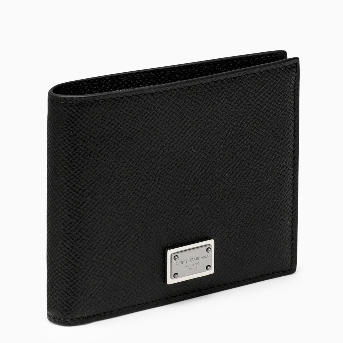 Dolce & Gabbana Black Leather Wallet With Logo | Banlieue91