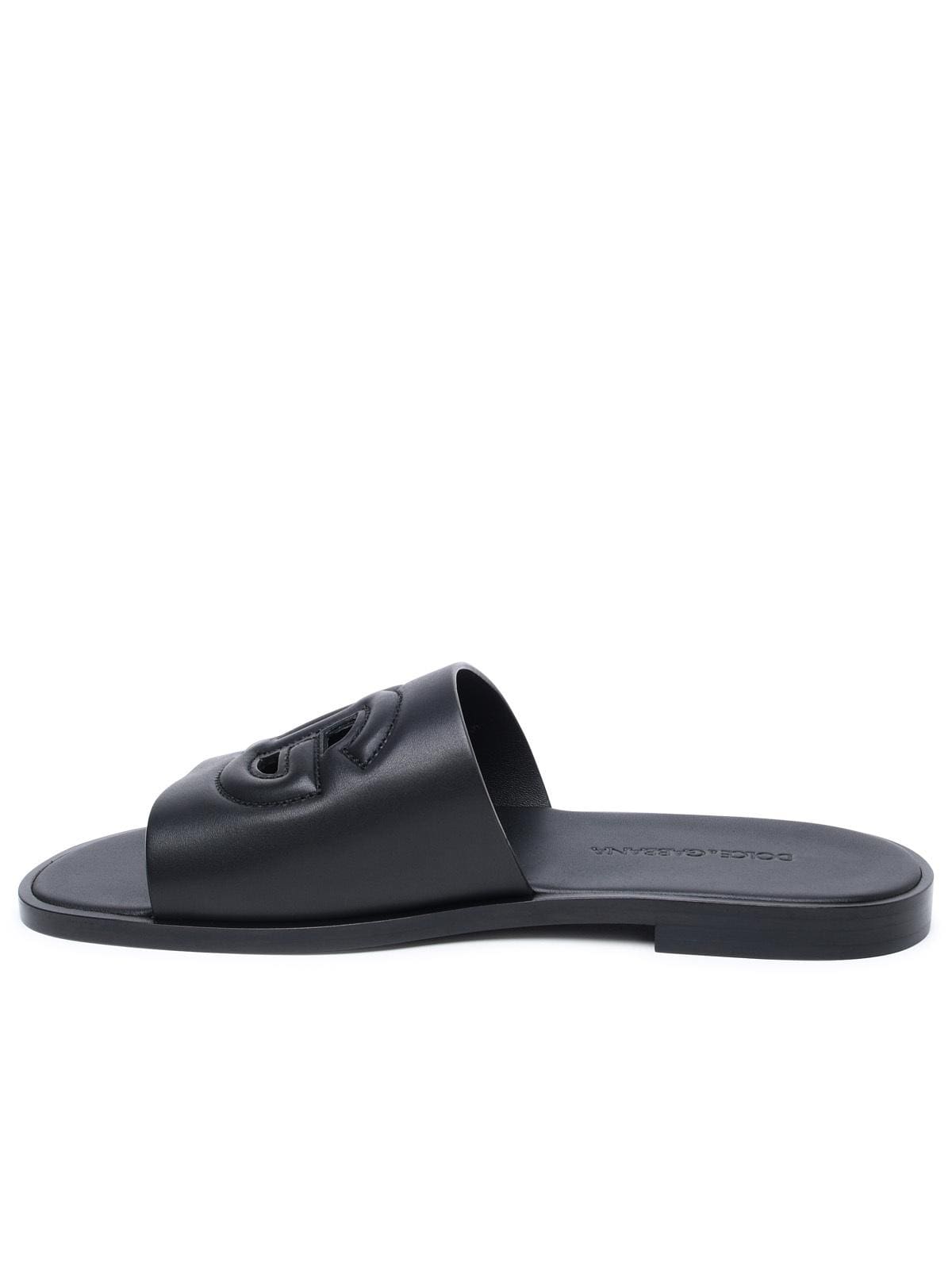 Dolce & Gabbana Black Nappa Slippers | Banlieue91