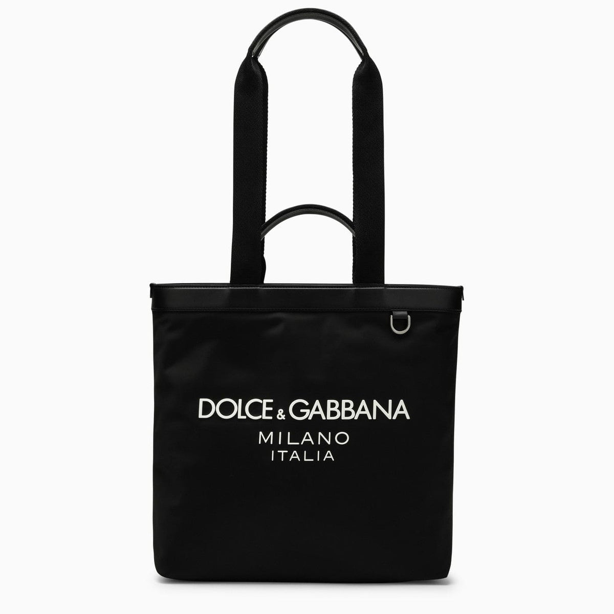 Dolce&Gabbana Black Nylon Shopping Bag With Logo | Banlieue91